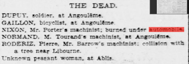 Illustration for article titled “Unknown peasant women” killed in racing accident (1903)